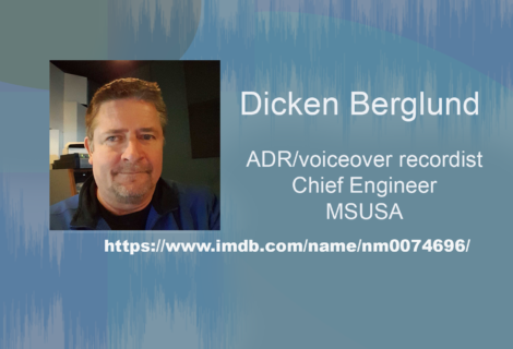 picture of Dicken Berglund ADR Recordist