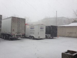mobile studio in snow in utah